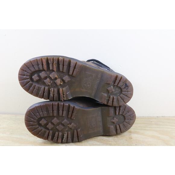 Doc Martens Mens 7 Brown Leather Industrial Steel Toe Vintage England View Photo - Picture 8 of 14